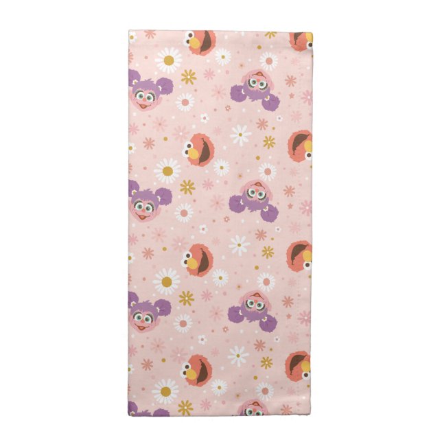 Abby Cadabby & Elmo | Woodland Pattern Cloth Napkin (Half Fold)