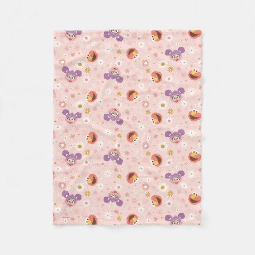 Abby Cadabby  Elmo  Woodland Pattern Fleece Blanket