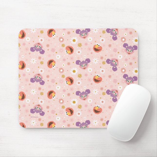 Abby Cadabby & Elmo | Woodland Pattern Mouse Pad (With Mouse)