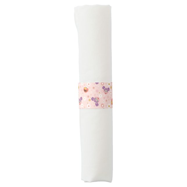 Abby Cadabby & Elmo | Woodland Pattern Napkin Bands (Front)