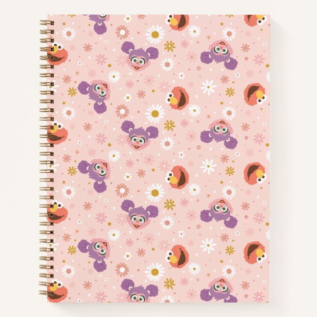 Abby Cadabby & Elmo | Woodland Pattern Notebook (Front)