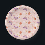 Abby Cadabby & Elmo | Woodland Pattern Paper Plates<br><div class="desc">Check out this pattern featuring Abby Cadabby & Elmo with woodland flowers in a cute pastel pattern.</div>