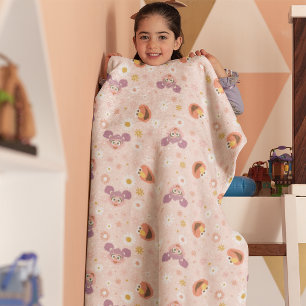 Abby Cadabby & Elmo Woodland Pattern Sherpa Blanket