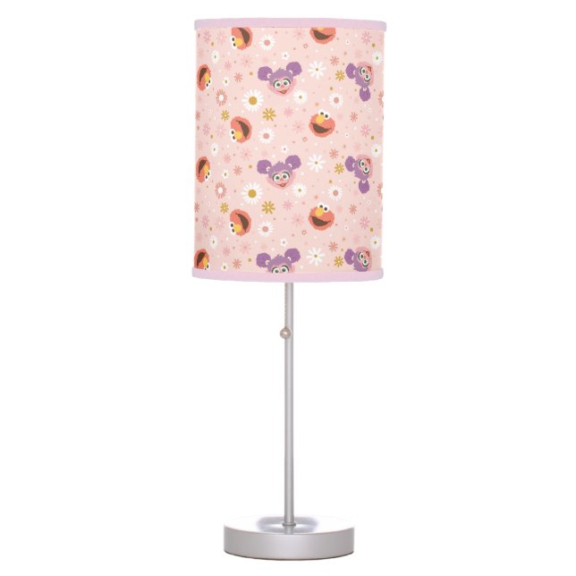 Abby Cadabby & Elmo | Woodland Pattern Table Lamp (Front)
