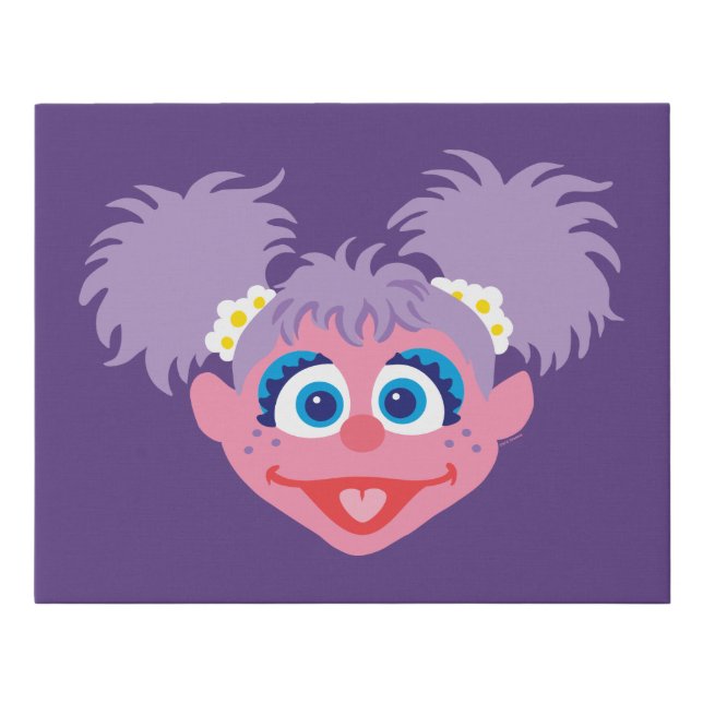 Abby Cadabby Face Faux Canvas Print (Front)