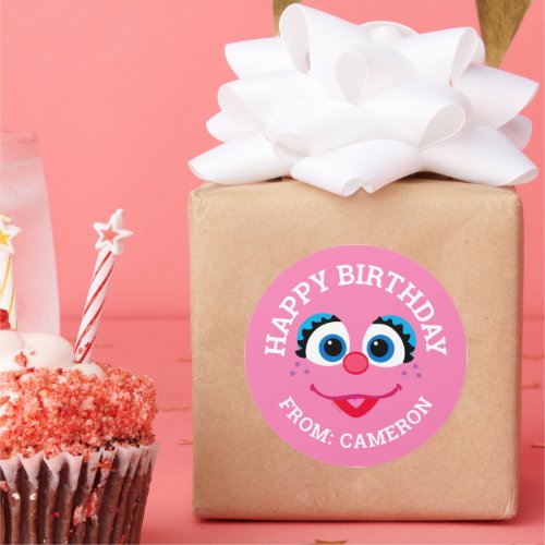 Abby Cadabby Face  Happy Birthday Gift Tag