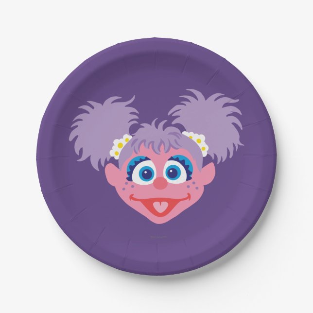 Abby Cadabby Face Paper Plates (Front)