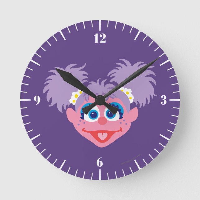 Abby Cadabby Face Round Clock (Front)