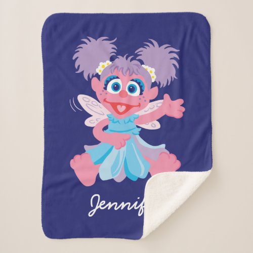 Abby Cadabby Fairy  Add Your Name Sherpa Blanket