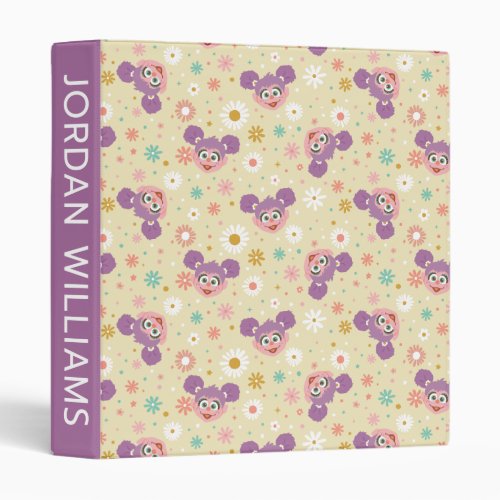 Abby Cadabby  Flower Face  Add Your Name 3 Ring Binder