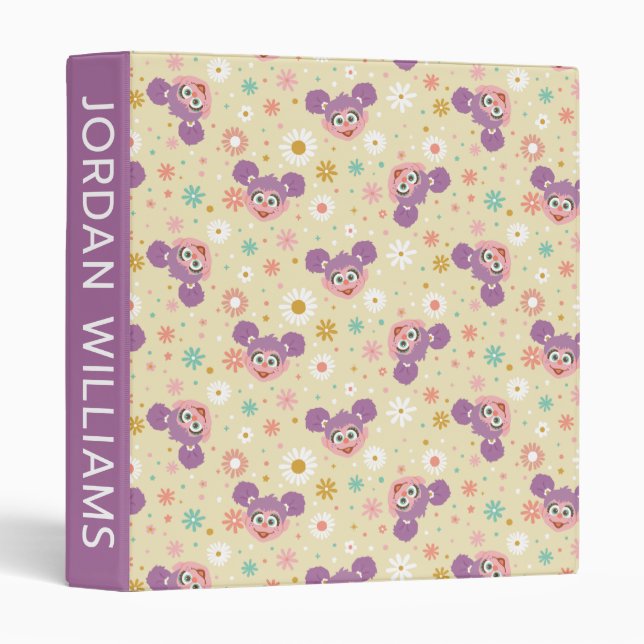 Abby Cadabby | Flower Face | Add Your Name 3 Ring Binder (Front/Spine)