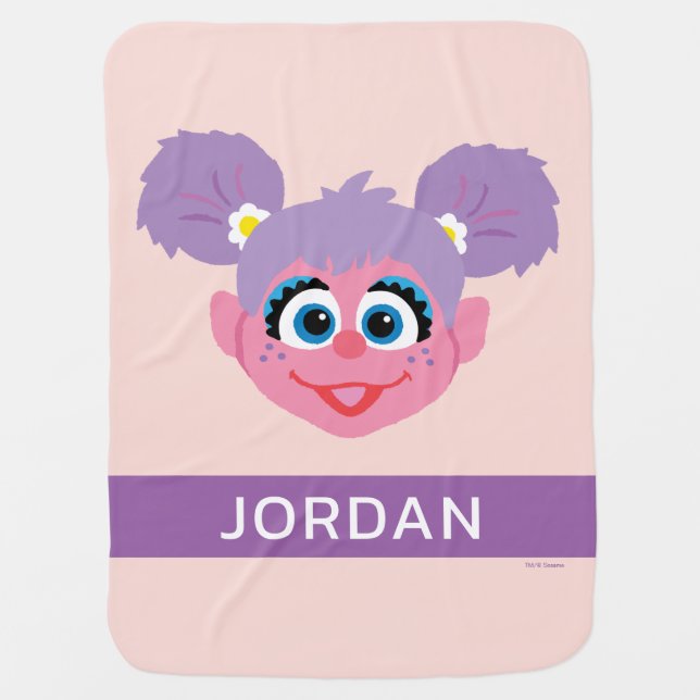 Abby Cadabby | Flower Face | Add Your Name Baby Blanket (Front)