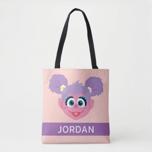 Abby Cadabby  Flower Face  Add Your Name Tote Bag
