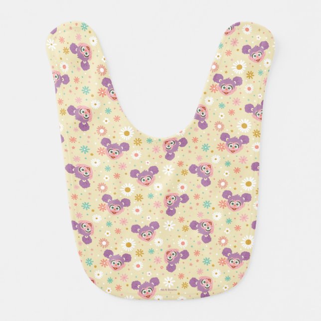 Abby Cadabby | Flower Face Pattern Baby Bib (Front)