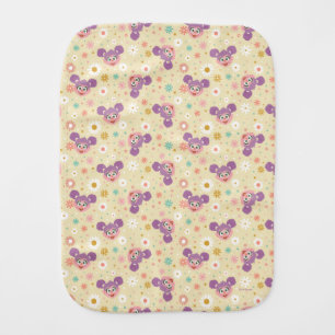 Abby Cadabby Flower Face Pattern Baby Burp Cloth