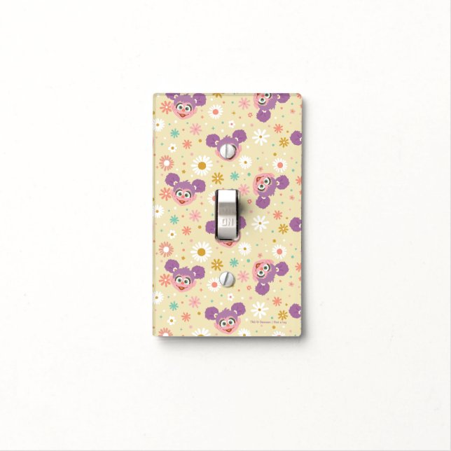 Abby Cadabby | Flower Face Pattern Light Switch Cover (In Situ)