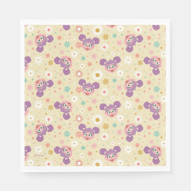 Abby Cadabby | Flower Face Pattern Napkins (Front)