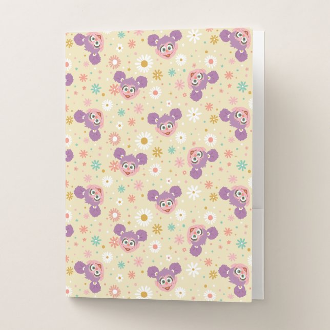 Abby Cadabby | Flower Face Pattern Pocket Folder (Front)