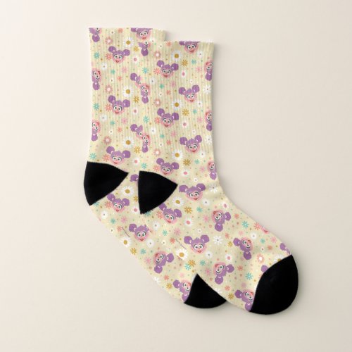 Abby Cadabby  Flower Face Pattern Socks