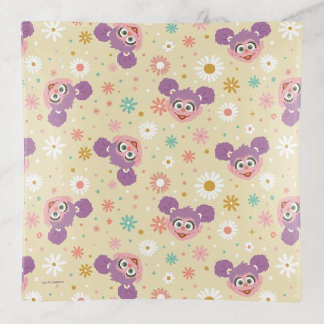 Abby Cadabby | Flower Face Pattern Trinket Tray (Front)