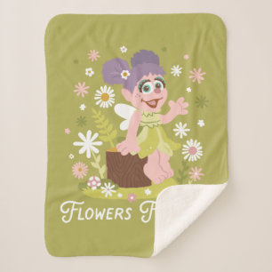 Abby Cadabby Flowers Forever Sherpa Blanket