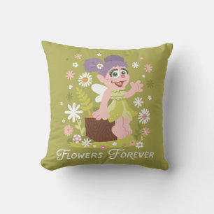 Abby Cadabby   Flowers Forever Throw Pillow