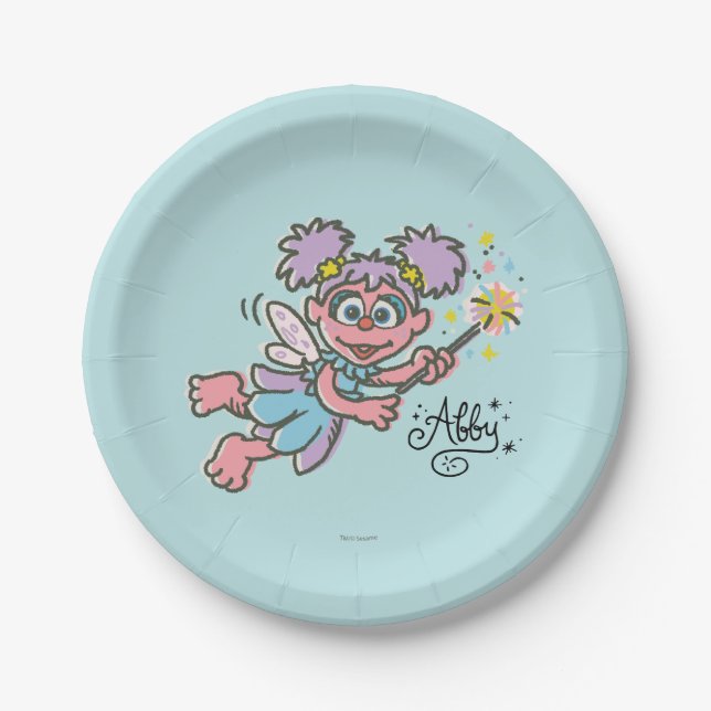 Abby Cadabby Flying 2 Paper Plates (Front)