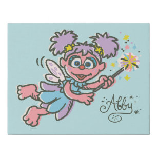 Abby Cadabby Flying Faux Canvas Print