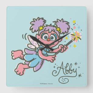 Abby Cadabby Flying Square Wall Clock