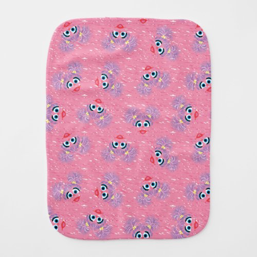 Abby Cadabby Fur Face Pattern Baby Burp Cloth