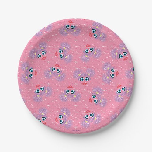 Abby Cadabby Fur Face Pattern Paper Plates