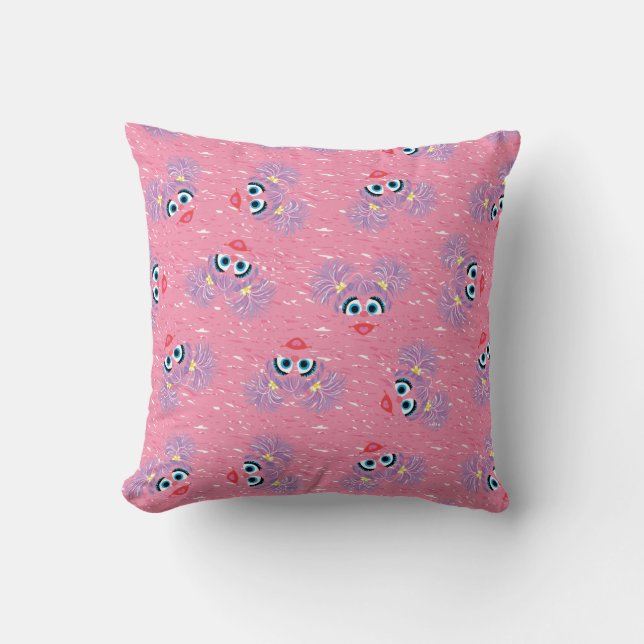 Abby Cadabby Fur Face Pattern Throw Pillow (Front)