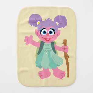 Abby Cadabby Hiking Baby Burp Cloth