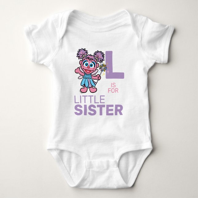 Abby Cadabby | L is for Little Sister Baby Bodysuit (Front)