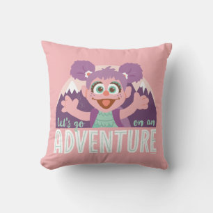 Abby Cadabby   Let's Go On An Adventure Throw Pillow
