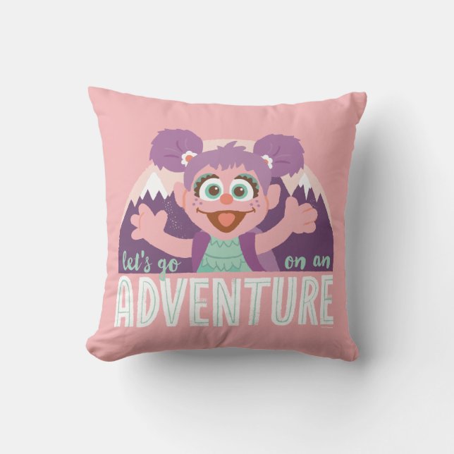 Abby Cadabby | Let's Go On An Adventure Throw Pillow (Front)