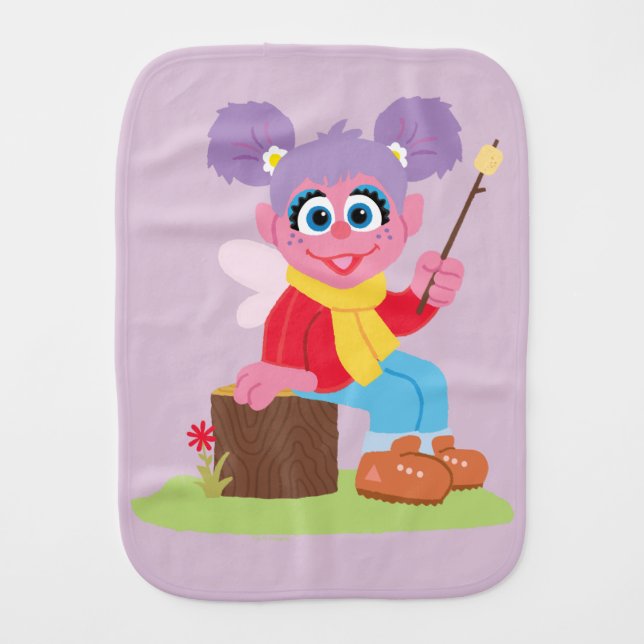 Abby Cadabby | Making S'mores Baby Burp Cloth (Front)