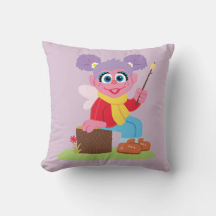 Abby Cadabby Making S'mores Throw Pillow