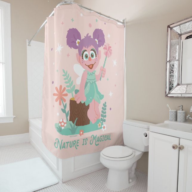 Abby Cadabby | Nature Is Magical Shower Curtain (In Situ)