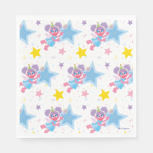 Abby Cadabby Party Star Pattern Napkins (Front)