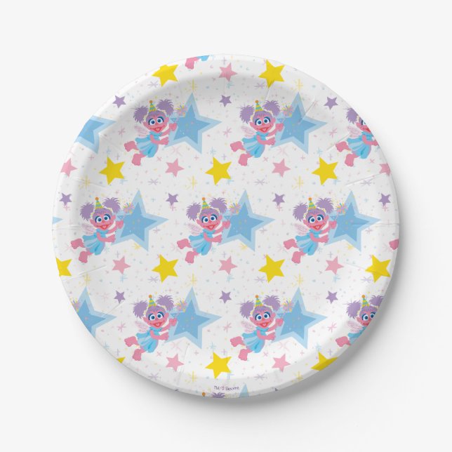 Abby Cadabby Party Star Pattern Paper Plates (Front)
