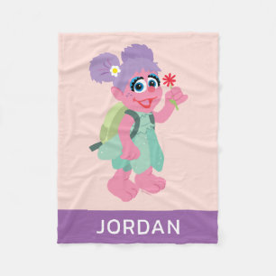 Abby Cadabby Picking Daisies Add Your Name Fleece Blanket