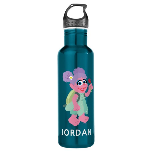 Abby Cadabby | Picking Daisies | Add Your Name Stainless Steel Water Bottle (Front)