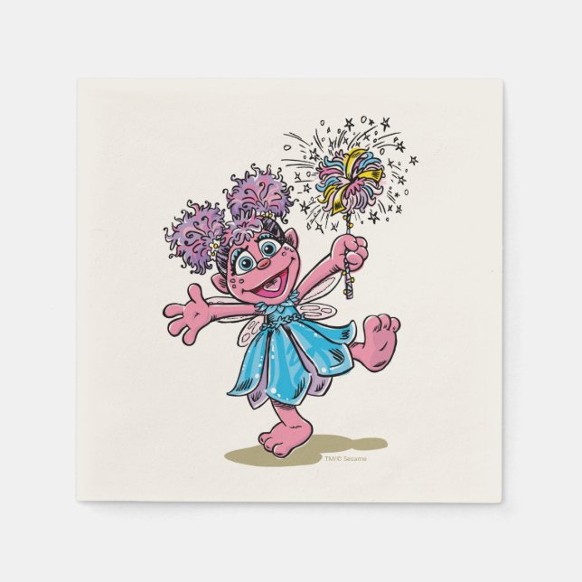 Abby Cadabby Retro Art Napkins (Front)