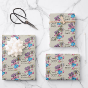 Abby Cadabby Retro Art Wrapping Paper Sheets