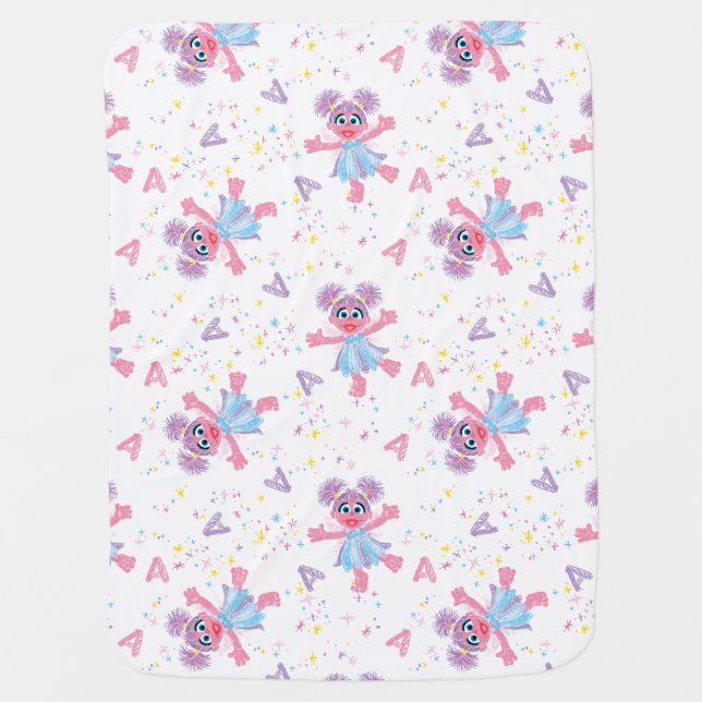 Abby Cadabby Sparkle Pattern Baby Blanket (Front)