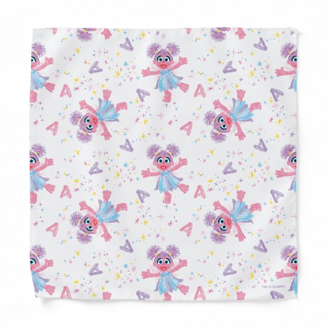 Abby Cadabby Sparkle Pattern Bandana (Front)