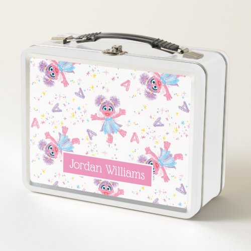 Abby Cadabby Sparkle Pattern Metal Lunch Box