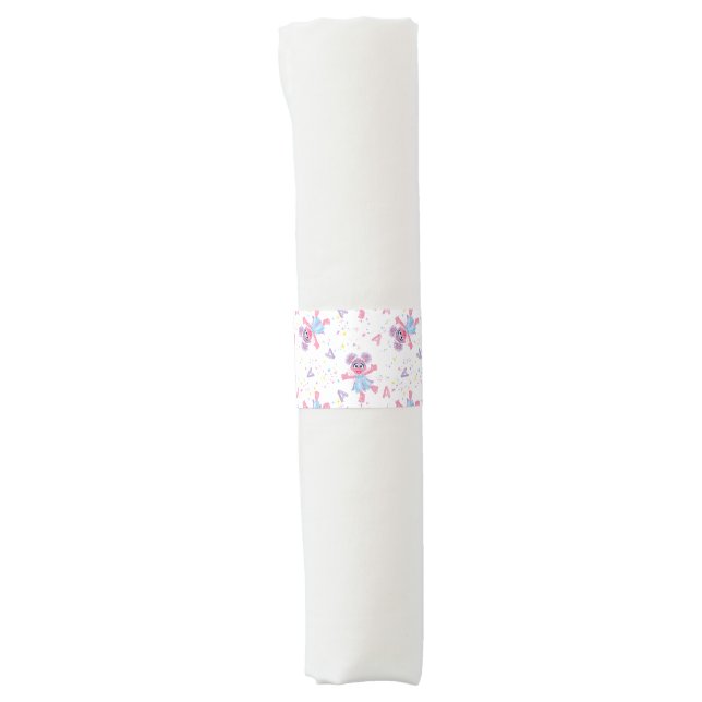Abby Cadabby Sparkle Pattern Napkin Bands (Front)