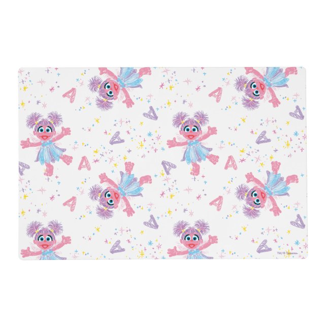 Abby Cadabby Sparkle Pattern Placemat (Front)
